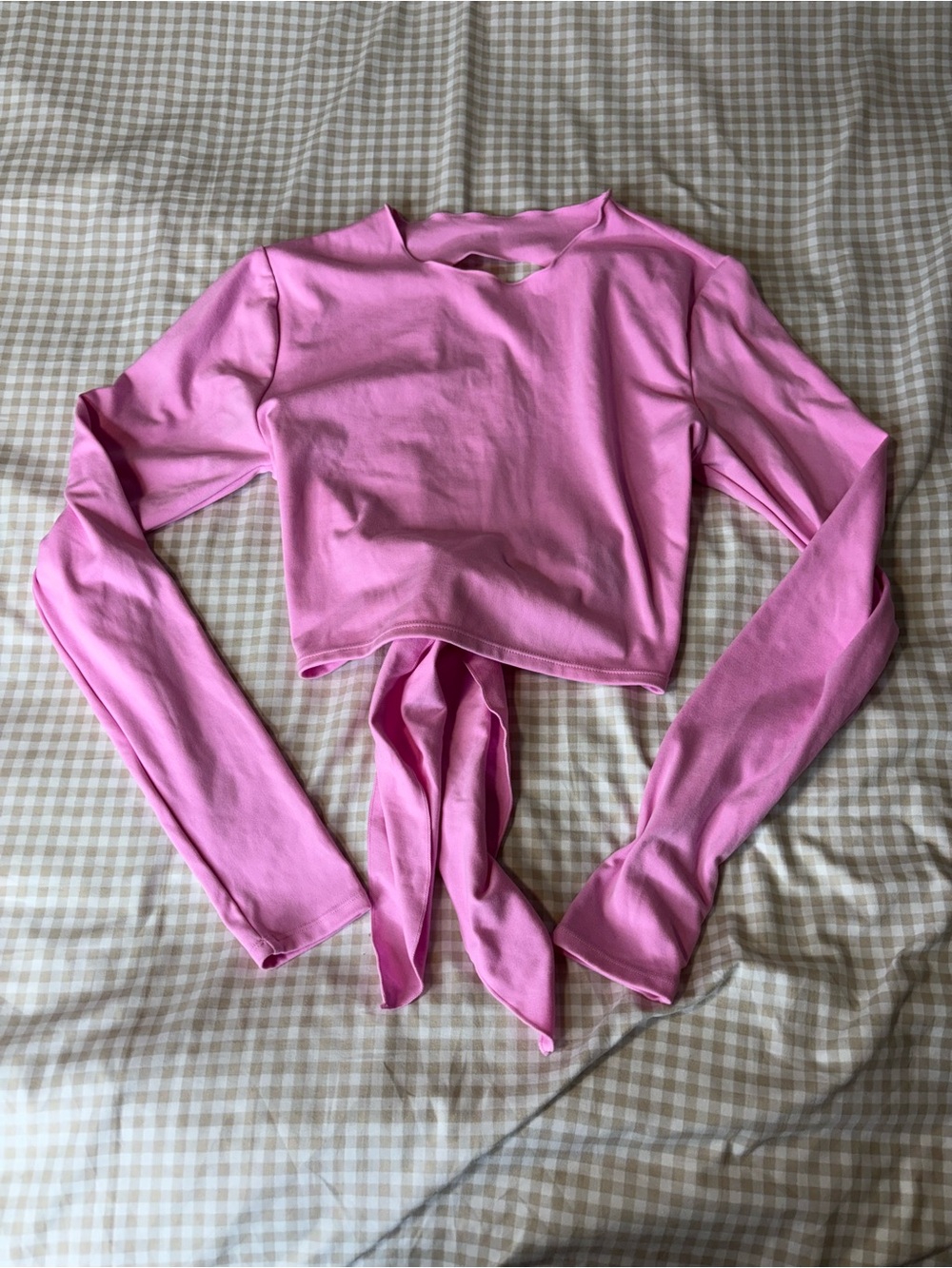 Pink Cotton On Body Back Tie Long Sleeve